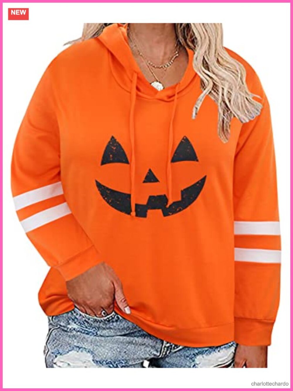Plus Size Hoodie Long Sleeve Drawstring Kangaroo Pocket Casual Fall Winter